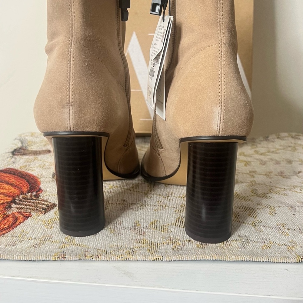 Zara Tan Suede Ankle Boots - Picture 5 of 13